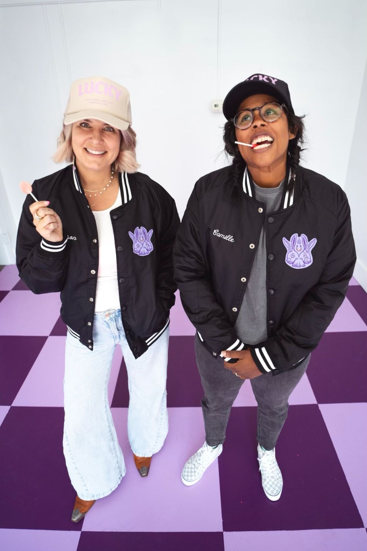 Lucky Rabbit Candy Shop's Allison Holley (left) and Camille Alston